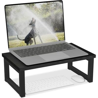 RELAXDAYS - hlp - Negro - 15x40x23 cm - Monitor Stand RELAXDAYS - hlp - Negro - 15x40x23 cm - Monitor Stand