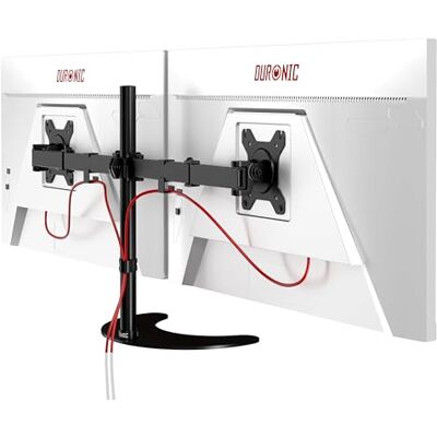 Duronic DM15D2 Brazo para Dos Monitores de 13 a 32", hasta 8 Kg, Base Fija Cabezal, VESA 75 y 100, Soporte Regulable en Altura 40 cm, Ajustable y Base Fija, Giratorio Inclinable -90°+35° Duronic DM15D2 Brazo para Dos Monitores de 13 a 32", hasta 8 Kg, Base Fija Cabezal, VESA 75 y 100, Soporte Regulable en Altura 40 cm, Ajustable y Base Fija, Giratorio Inclinable -90°+35°