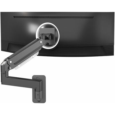 VIVO Brazo de Monitor de Aluminio Pantallas ultraanchas de hasta 49 Pulgadas y 20 kg, Montaje en Pared Individual, Altura neumática, VESA máxima 100 x 100, Negro, MOUNT-V101G1 VIVO Brazo de Monitor de Aluminio Pantallas ultraanchas de hasta 49 Pulgadas y 20 kg, Montaje en Pared Individual, Altura neumática, VESA máxima 100 x 100, Negro, MOUNT-V101G1