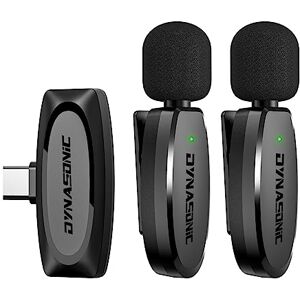 DYNASONIC DM-Pro 02 Pack (2ª Generación) 2 Microfonos Inalambrico Profesional Android Tipo C. Micrófono de Solapa Lavalier para Movil (2,4GHz) Facebook Tiktok Video Vlog Youtube. DYNASONIC DM-Pro 02 Pack (2ª Generación) 2 Microfonos Inalambrico Profesional Android Tipo C. Micrófono de Solapa Lavalier para Movil (2,4GHz) Facebook Tiktok Video Vlog Youtube.