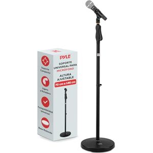 Pyle Pie de micrófono, Soporte Universal, Base Redonda compacta, Ajuste de Altura, de 70 a 146cms, Perilla de Bloqueo, Ligero Pyle Pie de micrófono, Soporte Universal, Base Redonda compacta, Ajuste de Altura, de 70 a 146cms, Perilla de Bloqueo, Ligero