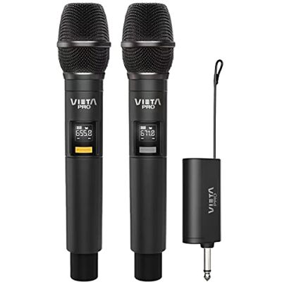 Vieta Pro Party Mic Duo Micrófono Inalámbrico -25 db - Negro - Micrófono Vieta Pro Party Mic Duo Micrófono Inalámbrico -25 db - Negro - Micrófono