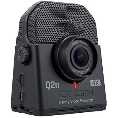 Zoom Q2n-4K Grabadora de audio y vídeo, 4K/30P Ultra High Definition Video, tamaño compacto, micrófonos estéreo, lente gran angular, para grabaciones de música, vídeo, vídeos de YouTube, Livestreaming Zoom Q2n-4K Grabadora de audio y vídeo, 4K/30P Ultra High Definition Video, tamaño compacto, micrófonos estéreo, lente gran angular, para grabaciones de música, vídeo, vídeos de YouTube, Livestreaming