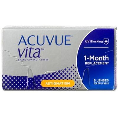 Acuvue ® VITA™ for ASTIGMATISM Reemplazo Mensual protección UV 6 lentes Acuvue ® VITA™ for ASTIGMATISM Reemplazo Mensual protección UV 6 lentes