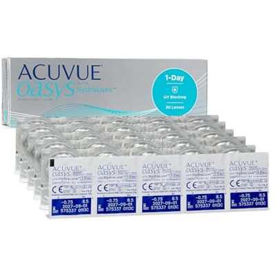 Acuvue ® OASYS 1-DAY con tecnología HydraLuxe™ Reemplazo Diario protección UV 30 lentes Acuvue ® OASYS 1-DAY con tecnología HydraLuxe™ Reemplazo Diario protección UV 30 lentes