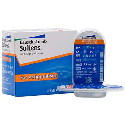 Bausch + Lomb SofLens Toric For Astigmatism Lentes de contacto para Astigmatismo Reemplazo Mensual Pack de 6 Bausch + Lomb SofLens Toric For Astigmatism Lentes de contacto para Astigmatismo Reemplazo Mensual Pack de 6