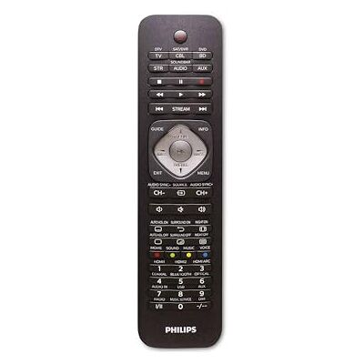 Philips Mando a Distancia Universal SRP5016/10-6 en 1, Botones de Aprendizaje, Color Negro Philips Mando a Distancia Universal SRP5016/10-6 en 1, Botones de Aprendizaje, Color Negro