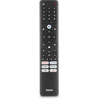 Hama Mando a Distancia Universal TCL Inteligente. (Mando TV Universal, Control Remoto Infrarrojos, Botones de Acceso Directo, Repuesto sustitución, programable Aprendizaje) Negro. Hama Mando a Distancia Universal TCL Inteligente. (Mando TV Universal, Control Remoto Infrarrojos, Botones de Acceso Directo, Repuesto sustitución, programable Aprendizaje) Negro.