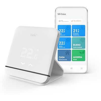 tado ° Mando Aire Acondicionado Universal Inteligente con Base, Control digital app – ahorra energía – fácil instalación – compatible con dispositivos Alexa, Siri y Google Assistant tado ° Mando Aire Acondicionado Universal Inteligente con Base, Control digital app – ahorra energía – fácil instalación – compatible con dispositivos Alexa, Siri y Google Assistant