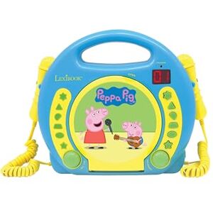 LEXIBOOK Peppa Pig George Reproductor CD con 2 micrófonos Integrados, Función de programación, Toma de Auriculares, para niños, AC o Funciona con batería, Azul/Amarillo, LEXIBOOK Peppa Pig George Reproductor CD con 2 micrófonos Integrados, Función de programación, Toma de Auriculares, para niños, AC o Funciona con batería, Azul/Amarillo,