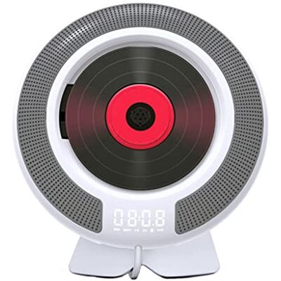 MJZYP Reproductor De CD Portátil, Reproductor De Música De CD Montado En La Pared con Bluetooth, Walkman Compacto con Pantalla LCD, CD Player Antideslizante MJZYP Reproductor De CD Portátil, Reproductor De Música De CD Montado En La Pared con Bluetooth, Walkman Compacto con Pantalla LCD, CD Player Antideslizante
