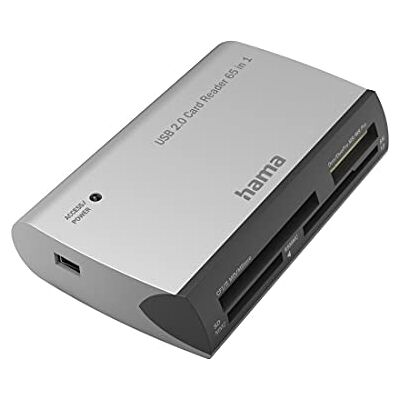 Hama Lector de Tarjetas de Memoria con conexión USB A (Lector de Tarjetas SD, microSD, SDHC, SDXC, Transferencia rápida de Datos) Color Gris Hama Lector de Tarjetas de Memoria con conexión USB A (Lector de Tarjetas SD, microSD, SDHC, SDXC, Transferencia rápida de Datos) Color Gris