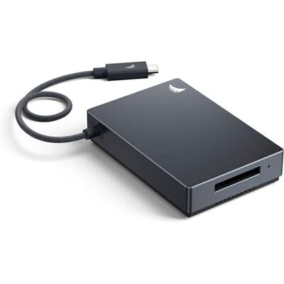 Angelbird Lector CFexpress Tipo B – USB-C 4.0 40Gb/s, Solid Connect™, refrigeración Activa, diseño Robusto, Ideal para edición Profesional y Transferencia rápida de Datos Angelbird Lector CFexpress Tipo B – USB-C 4.0 40Gb/s, Solid Connect™, refrigeración Activa, diseño Robusto, Ideal para edición Profesional y Transferencia rápida de Datos