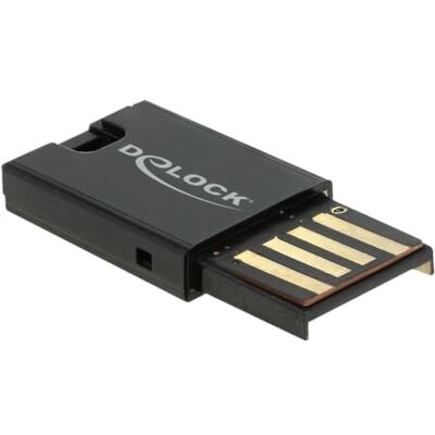 DeLOCK Lector de Tarjetas USB 2.0 para Tarjetas de Memoria Micro SD Marca DeLOCK Lector de Tarjetas USB 2.0 para Tarjetas de Memoria Micro SD Marca