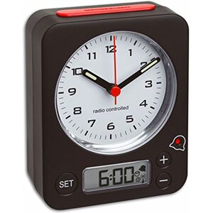 TFA Dostmann 60.1511 Reloj Despertador analógico de Viaje, Color Negro y Rojo TFA Dostmann 60.1511 Reloj Despertador analógico de Viaje, Color Negro y Rojo
