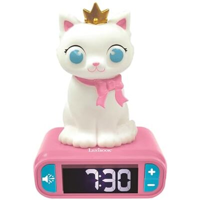 LEXIBOOK , Gatito Reloj Despertador Luz Nocturna, LEXIBOOK , Gatito Reloj Despertador Luz Nocturna,
