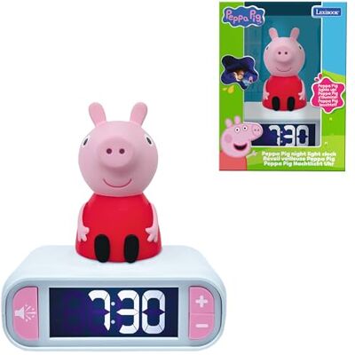 LEXIBOOK , Peppa Pig Reloj Despertador Luz Nocturna, LEXIBOOK , Peppa Pig Reloj Despertador Luz Nocturna,