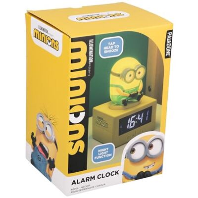 Paladone Minions Bob Icon Reloj Despertador Digital de 14 cm con luz Nocturna, Funciona con Pilas Paladone Minions Bob Icon Reloj Despertador Digital de 14 cm con luz Nocturna, Funciona con Pilas