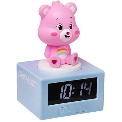 Paladone Care Pink Cheer Bear Reloj Despertador Digital con luz Nocturna y música, decoración de Dormitorio con Licencia Oficial para niñas y Mujeres, Producto de Cultura Pop Alimentado por Pilas Paladone Care Pink Cheer Bear Reloj Despertador Digital con luz Nocturna y música, decoración de Dormitorio con Licencia Oficial para niñas y Mujeres, Producto de Cultura Pop Alimentado por Pilas