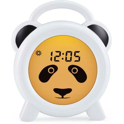 Alecto Despertador Infantil para mesita de Noche Ayuda a los niños a Tener una sensación de Tiempo y luz Nocturna estimula a los niños a quedarse en la Cama Blanco/Negro Alecto Despertador Infantil para mesita de Noche Ayuda a los niños a Tener una sensación de Tiempo y luz Nocturna estimula a los niños a quedarse en la Cama Blanco/Negro