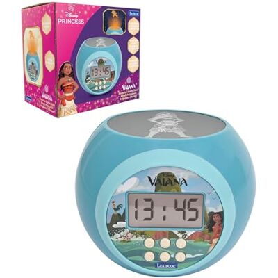 LEXIBOOK , Vaiana Reloj Despertador Proyector, LEXIBOOK , Vaiana Reloj Despertador Proyector,