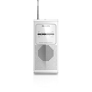 Philips AE1500W/37 - Radio (Portátil, Analógica, Am,FM, 0,1 W, 3,5 mm, Blanco)