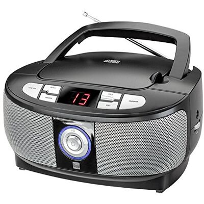 Dual 74575 P 49-1 Boombox - Reproductor CD, Radio FM, Pantalla LED, Negro Dual 74575 P 49-1 Boombox - Reproductor CD, Radio FM, Pantalla LED, Negro