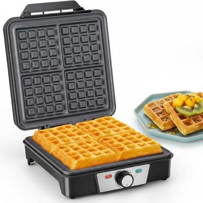 Romon Gofrera, Mini Gofrera para Gofres Eléctricas Waffle Maker pequeños con Revestimiento Antiadherente, 1200 W Waflera Sandwichera Pequeña para Cumpleaños, Fiestas Familiares, Pascua o Navidad Romon Gofrera, Mini Gofrera para Gofres Eléctricas Waffle Maker pequeños con Revestimiento Antiadherente, 1200 W Waflera Sandwichera Pequeña para Cumpleaños, Fiestas Familiares, Pascua o Navidad
