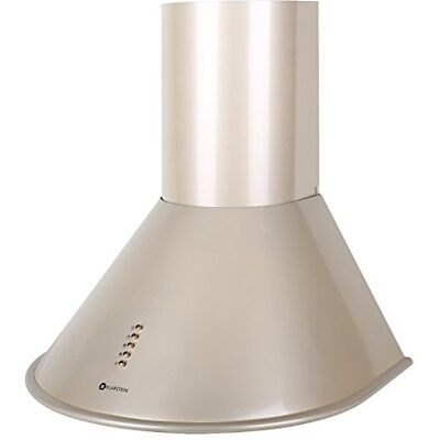 KLARSTEIN Lumio Primo Retro Campana extractora, Campana de pared, Acero inoxidable, Ancho 60 cm, 3 Potencias, Capacidad 430 m³ aire/h, Aspiración, Ventilación, Filtro de aluminio, Dorado KLARSTEIN Lumio Primo Retro Campana extractora, Campana de pared, Acero inoxidable, Ancho 60 cm, 3 Potencias, Capacidad 430 m³ aire/h, Aspiración, Ventilación, Filtro de aluminio, Dorado