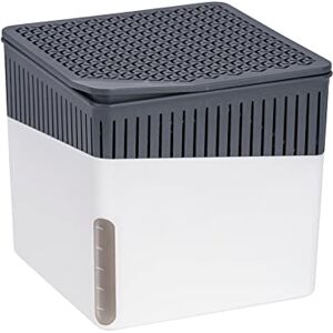 Wenko Deshumidificador Mod Cube, 1000 g, para habitaciones de hasta 80 m³, previene moho y malos olores, sin electricidad, silencioso, recargable, blanco Wenko Deshumidificador Mod Cube, 1000 g, para habitaciones de hasta 80 m³, previene moho y malos olores, sin electricidad, silencioso, recargable, blanco