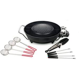 Tristar PZ-9131 - Negro - Juego de olla caliente coreana y parrilla Tristar PZ-9131 - Negro - Juego de olla caliente coreana y parrilla