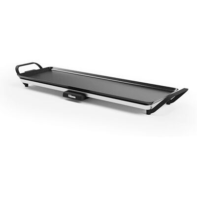 Tristar Plancha delgada L Gran superficie de 70 x 23 cm Termostato ajustable Revestimiento antiadherente Bandeja recolectora de grasa extraíble Fácil de limpiar Tristar Plancha delgada L Gran superficie de 70 x 23 cm Termostato ajustable Revestimiento antiadherente Bandeja recolectora de grasa extraíble Fácil de limpiar