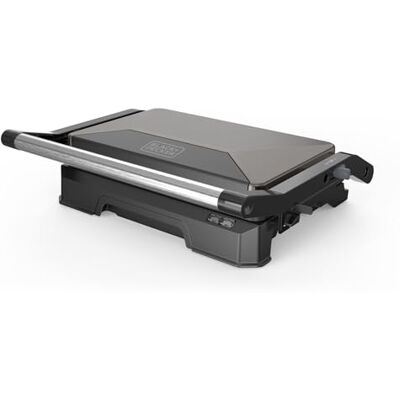 Black & Decker Parrilla Grill 1000W, Apertura 180°, Antiadherente, Plancha Black & Decker Parrilla Grill 1000W, Apertura 180°, Antiadherente, Plancha