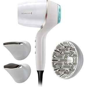 Remington Secador de Pelo Hydraluxe Pro, Tecnología Hydracare, Sensor Protección Calor, Iónico, 2200 W, Potente Motor Digital, 2 Concentradores, 1 Difusor, 3 Temperaturas, 2 Velocidades, EC9001 Remington Secador de Pelo Hydraluxe Pro, Tecnología Hydracare, Sensor Protección Calor, Iónico, 2200 W, Potente Motor Digital, 2 Concentradores, 1 Difusor, 3 Temperaturas, 2 Velocidades, EC9001