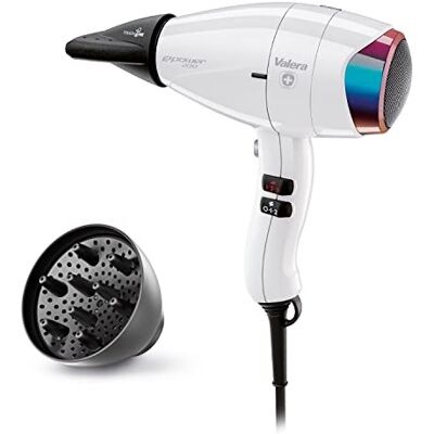 Valera Epower 2010 Eq Secador De Pelo Iónico Profesional – Ecológico, Potente, Motor Digital, Sistema Sanify Para Purificación Aire, Optimización Inteligente Flujo De Aire, 1600 Watt, Color Blanco Valera Epower 2010 Eq Secador De Pelo Iónico Profesional – Ecológico, Potente, Motor Digital, Sistema Sanify Para Purificación Aire, Optimización Inteligente Flujo De Aire, 1600 Watt, Color Blanco