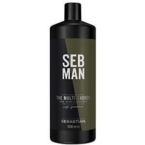 SEBASTIAN PROFESSIONAL The Multitasker: Champú Hombre Frescor Intenso 3-in-1: Piel, Cabello Y Barba, Cedro, 1000 Mililitro SEBASTIAN PROFESSIONAL The Multitasker: Champú Hombre Frescor Intenso 3-in-1: Piel, Cabello Y Barba, Cedro, 1000 Mililitro