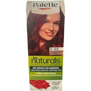 Schwarzkopf Palette Naturals Tinte 6.88 Rojo Intenso- Coloración Permanente Sin Amoníaco- Resultados de Color Natural (Pack de 5) Schwarzkopf Palette Naturals Tinte 6.88 Rojo Intenso- Coloración Permanente Sin Amoníaco- Resultados de Color Natural (Pack de 5)