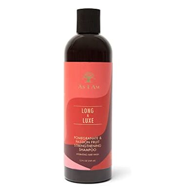As I Am Long and Luxe STRENHTHENING Shampoo 355ML, Negro, Estandar, 340 As I Am Long and Luxe STRENHTHENING Shampoo 355ML, Negro, Estandar, 340