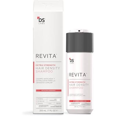 DS Laboratories Revita Extra Strength Hair Density Shampoo Champú Anticaída para Hombres y Mujeres Con Nanoxidil, Bloqueador DHT, Estimula Folículos, Fortalece y Aumenta Densidad Capilar 205 ml DS Laboratories Revita Extra Strength Hair Density Shampoo Champú Anticaída para Hombres y Mujeres Con Nanoxidil, Bloqueador DHT, Estimula Folículos, Fortalece y Aumenta Densidad Capilar 205 ml