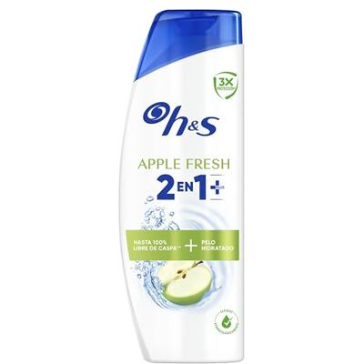 Head & Shoulders H&S Apple Fresh 2en1+ Champú Anticaspa y Acondicionador, Uso Diario 6x300ml, Actúa desde el Primer Lavado, Cabello Hidratado, Para Todo Tipo de Cabello Head & Shoulders H&S Apple Fresh 2en1+ Champú Anticaspa y Acondicionador, Uso Diario 6x300ml, Actúa desde el Primer Lavado, Cabello Hidratado, Para Todo Tipo de Cabello