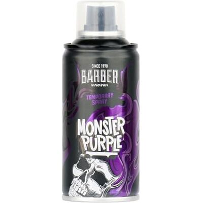 barber marmara laca de color para peluquería 150ml spray de color para el cabello para disfrazarse y maquillarse para carnaval, Halloween y fiestas temáticas tinte para el cabello (Monster Purple) barber marmara laca de color para peluquería 150ml spray de color para el cabello para disfrazarse y maquillarse para carnaval, Halloween y fiestas temáticas tinte para el cabello (Monster Purple)