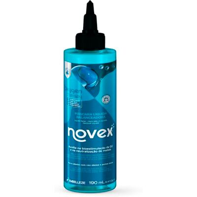 NOVEX Oxygen Therapy Mascarilla Líquida Balanceadora 190ml, Desintoxicante Capilar, Para Raíz Grasa y Puntas Secas NOVEX Oxygen Therapy Mascarilla Líquida Balanceadora 190ml, Desintoxicante Capilar, Para Raíz Grasa y Puntas Secas