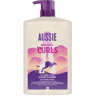 Aussie Bouncy Curls Acondicionador Hidratante 1000ml, hidratación Diaria para pelo Ondulado y Rizado, enriquecido con Aceites de Jojoba, Coco y Macadamia, sin Aplastar, vegano y CrueltyFree Aussie Bouncy Curls Acondicionador Hidratante 1000ml, hidratación Diaria para pelo Ondulado y Rizado, enriquecido con Aceites de Jojoba, Coco y Macadamia, sin Aplastar, vegano y CrueltyFree