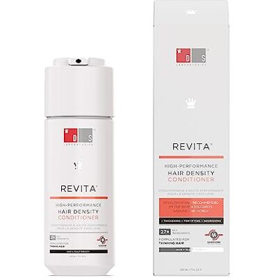 DS Laboratories Revita Acondicionador para cabello debilitado de Apoya el crecimiento del cabello para hombres y mujeres, da volumen, espesa y fortalece el cabello, sin sulfatos (205 ml) DS Laboratories Revita Acondicionador para cabello debilitado de Apoya el crecimiento del cabello para hombres y mujeres, da volumen, espesa y fortalece el cabello, sin sulfatos (205 ml)