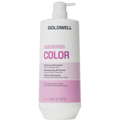 Goldwell Dualsenses Color Champú 1000 ml para cabello teñido Champú de protección de color con Luminescine & FadeStopFormula, preserva la luminosidad del color Goldwell Dualsenses Color Champú 1000 ml para cabello teñido Champú de protección de color con Luminescine & FadeStopFormula, preserva la luminosidad del color