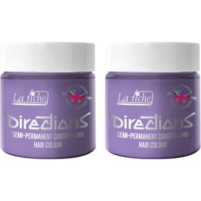 La Riche 2 x Directions Semi-Permanent Hair Color Bote de 100 ml (Lilac) La Riche 2 x Directions Semi-Permanent Hair Color Bote de 100 ml (Lilac)