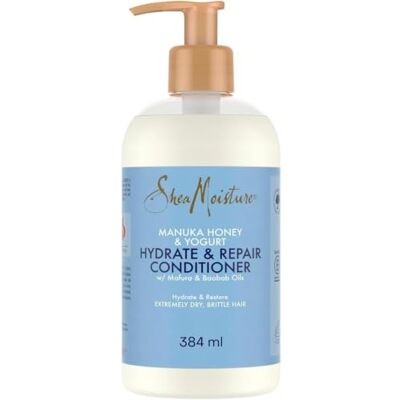 Shea Moisture SheaMoisture Acondicionador Hydrate & Repair,Pelo Rizado Seco y Dañado, Anti Frizz, Hidratación, Menos Rotura, Miel de Manuka, Yogur, Aceite de Baobab y Manteca de Karité, 384 ml Shea Moisture SheaMoisture Acondicionador Hydrate & Repair,Pelo Rizado Seco y Dañado, Anti Frizz, Hidratación, Menos Rotura, Miel de Manuka, Yogur, Aceite de Baobab y Manteca de Karité, 384 ml