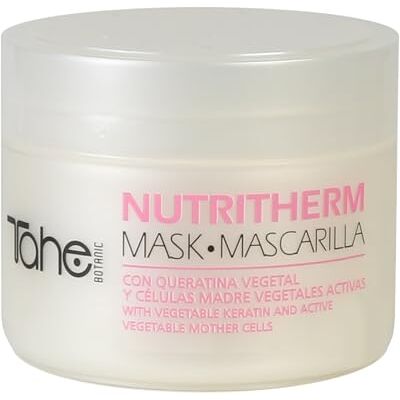 Tahe Botanic Mascarilla para el Cabello Nutri-Therm con Queratina Pura y Células Madre Vegetales Activas, 300 ml Tahe Botanic Mascarilla para el Cabello Nutri-Therm con Queratina Pura y Células Madre Vegetales Activas, 300 ml