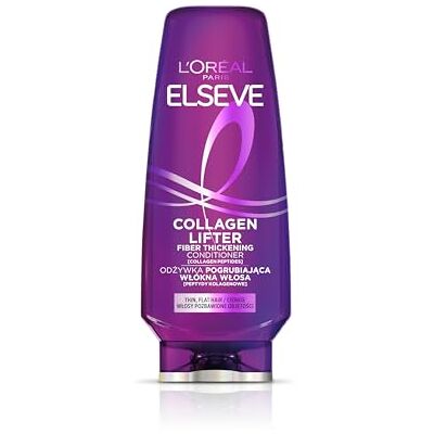 L'Oreal Paris Elseve Collagen Lifter Acondicionador para fibras capilares gruesas para cabello fino sin volumen, 200 ml L'Oreal Paris Elseve Collagen Lifter Acondicionador para fibras capilares gruesas para cabello fino sin volumen, 200 ml