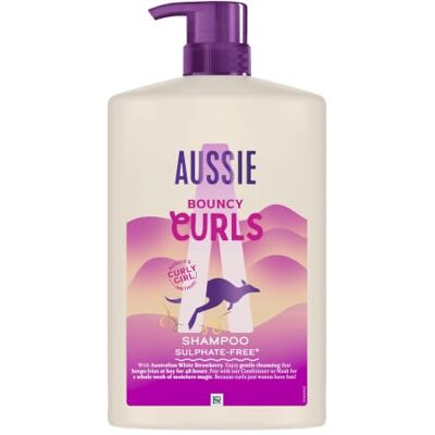 Aussie Bouncy Curls Champú 1000ml, limpia Suavemente e Hidrata el Pelo Ondulado y Rizado, enriquecido con Aceites de Jojoba, Coco y Macadamia Australiana, sin Silicona, Vegano y CrueltyFree Aussie Bouncy Curls Champú 1000ml, limpia Suavemente e Hidrata el Pelo Ondulado y Rizado, enriquecido con Aceites de Jojoba, Coco y Macadamia Australiana, sin Silicona, Vegano y CrueltyFree
